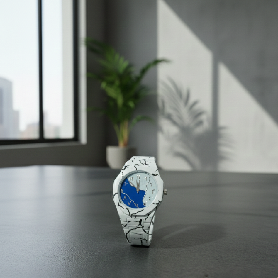 Tiger Aura Watch Stylish Design Durable Build Comfortable Strap Clear Display Perfect For Daily Wear And Special Occasions