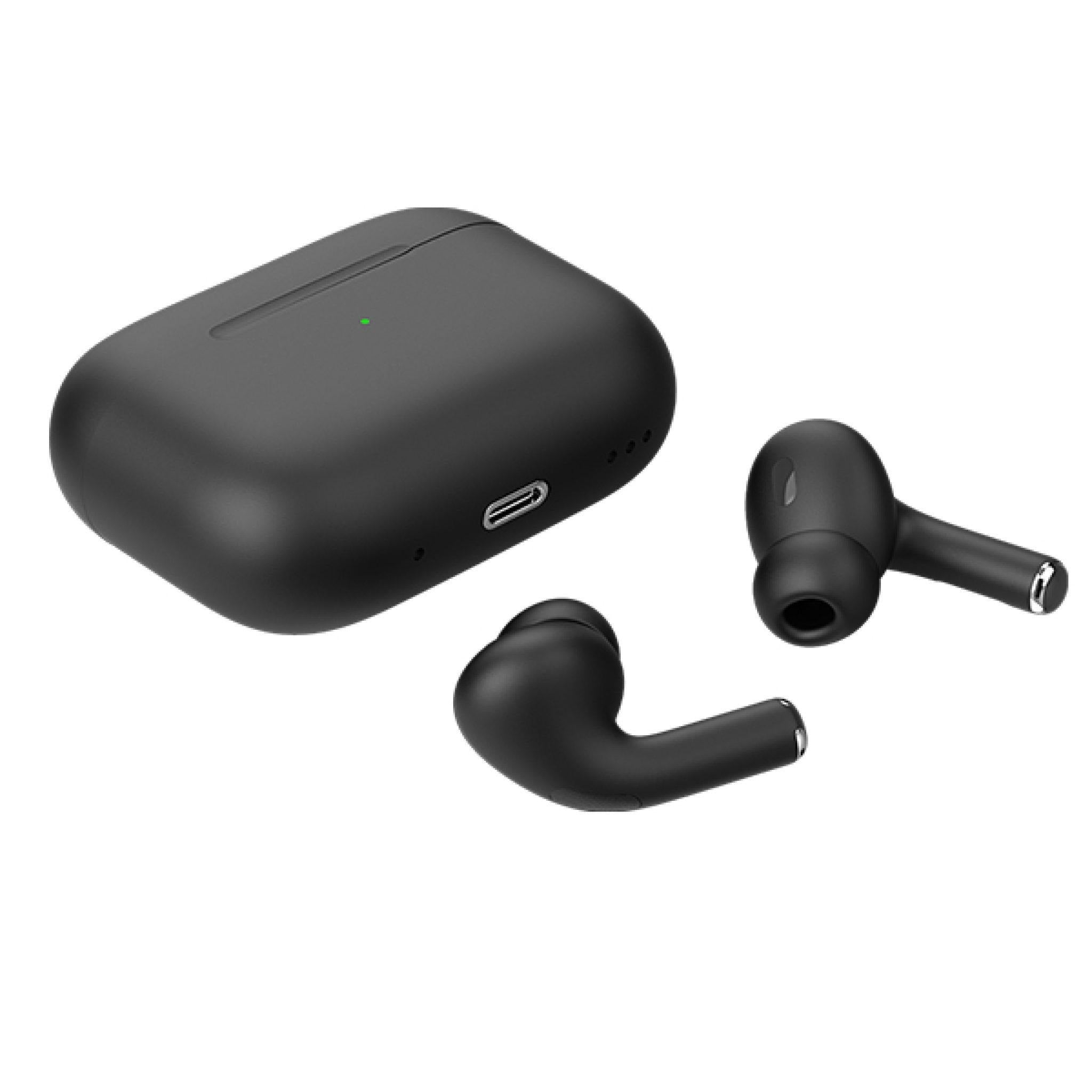 Black Pro 2 TWS Wireless Earbuds – Bluetooth 5.1, Touch Control, Noise Cancelling, with Charging Case | Airpods