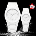 White Aura Couple Watch – Elegant Matching Timepieces, Stylish Fashion Accessories for Men and Women- Without Box