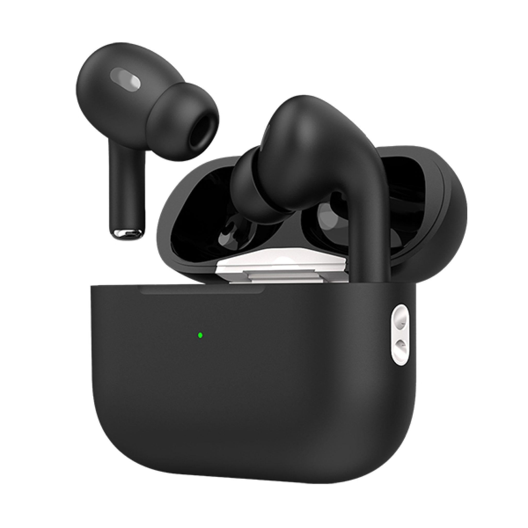 Black Pro 2 TWS Wireless Earbuds – Bluetooth 5.1, Touch Control, Noise Cancelling, with Charging Case | Airpods