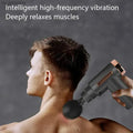 Professional Smart Percussion Massage Gun – High-Intensity Deep Tissue Muscle Massager with 4 Interchangeable Heads for Athletic Recovery & Pain Relief 4 in 1